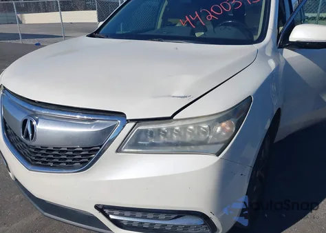 2014 Acura Mdx Technology Package z USA, uszkodzony, nr VIN 5FRYD3H49EB011795